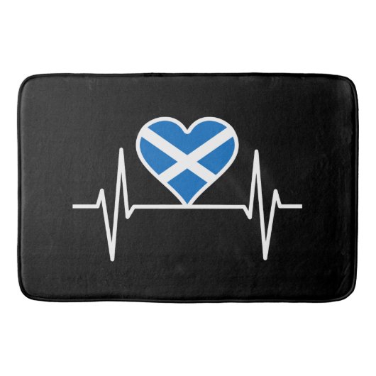 Schotland - Scotland Flag Heartbeat Badmat (Voorkant)