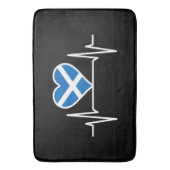 Schotland - Scotland Flag Heartbeat Badmat (Voorkant Verticaal)
