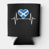Schotland - Scotland Flag Heartbeat Blikjeskoeler (Voorkant)