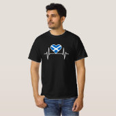Schotland - Scotland Flag Heartbeat T-shirt (Voorkant volledig)