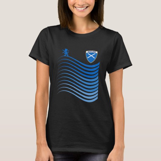 Schotland Soccer Jersey Schotse vlag T-shirt (Voorkant)