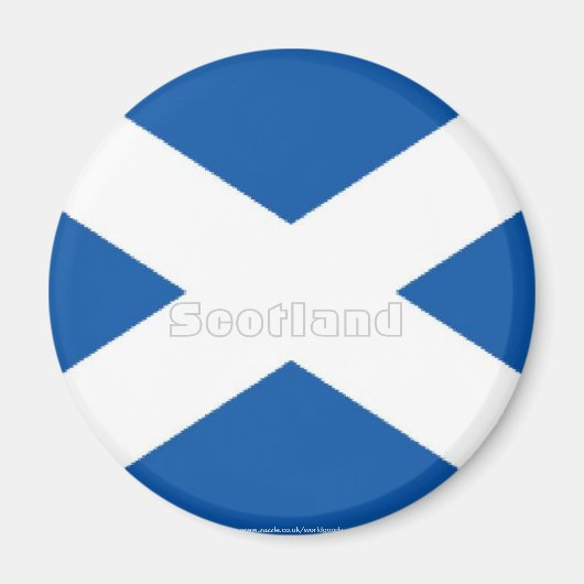 Schotland St andrews saltire vlag souvenir magneet (Voorkant)