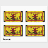 Schotland standaardvlag rechthoekige sticker (Vel)