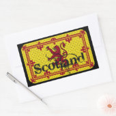 Schotland standaardvlag rechthoekige sticker (Envelop)