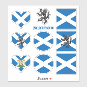 Schotland stickers, Schotse Vlag Leeuwenhart /spor Sticker