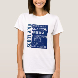 Schotland Subway Woordkunst T-shirt