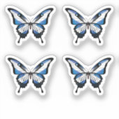 Schotland Swallowtail Vlinder Vlag Sticker (Voorkant)