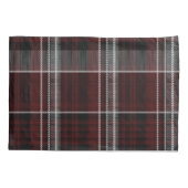 Schotland Tartan Burgundy Gray Celtic Pset Kussensloop (Achterkant-Links)