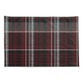 Schotland Tartan Burgundy Gray Celtic Pset Kussensloop (Achterkant-Rechts)