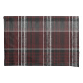 Schotland Tartan Burgundy Gray Celtic Pset Kussensloop (Voorkant-Links)