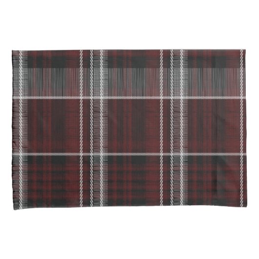 Schotland Tartan Burgundy Gray Celtic Pset Kussensloop (Voorkant-Rechts)
