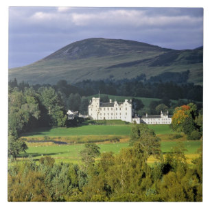 Schotland, Tayside, Blair Castle. In een smaragd Tegeltje