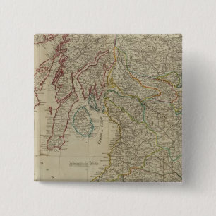 Schotland ten zuiden vierkante button 5,1 cm