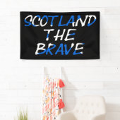 Schotland: The Brave op de Schotse vlag Spandoek (Insitu)