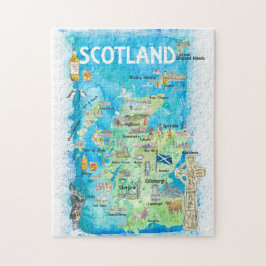 Schotland - Travel Map Legpuzzel