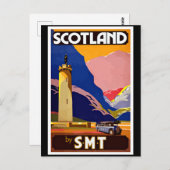  Schotland Travel Poster Briefkaart (Voorkant / Achterkant)