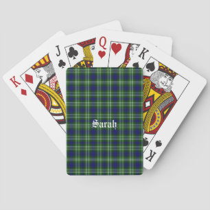 Schotland Tweedside District Tartan Persoonlijk Pokerkaarten