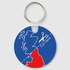 Schotland uit Groot-Brittannië snijden Sleutelhanger