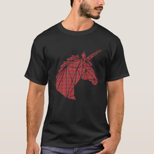 Schotland Unicorn Pset Tartan Day Scottis T-shirt (Voorkant)