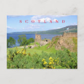 Schotland Urquhart Castle uitzicht ansichtkaart Briefkaart (Voorkant)