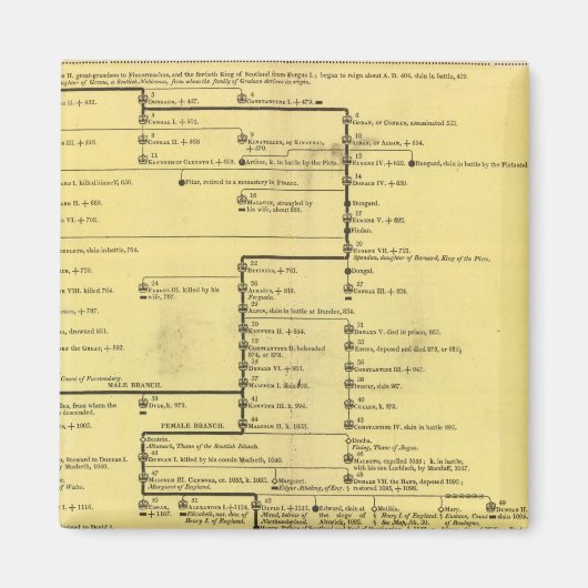 Schotland van 404 tot 1603 magneet (Voorkant)