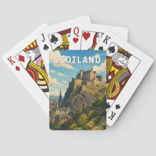 Schotland Verenigd Koninkrijk Illustratie Reizen K Pokerkaarten