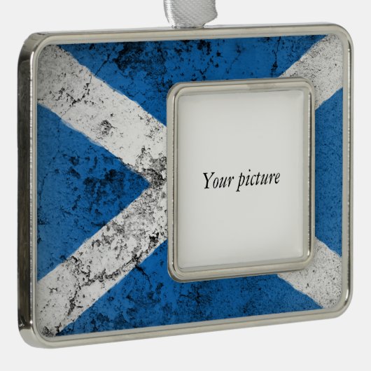 Schotland Verzilverd Omlijst Ornament (Rechts)