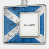 Schotland Verzilverd Omlijst Ornament (Links)