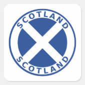 Schotland Vierkante Sticker (Voorkant)
