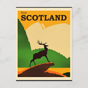 Schotland vintage-poster briefkaart