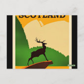 Schotland vintage-poster briefkaart (Achterkant)