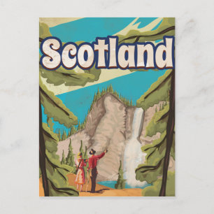 Schotland Vintage Reisposter Briefkaart