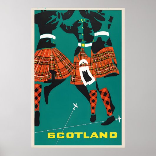 Schotland Vintage Reisposter Print  British (Voorkant)