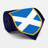 Schotland Vlag Aangepaste Naam Stropdas (Opgerold)