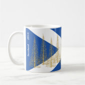 Schotland Vlag Bomen Blauw Wit Mok (Links)