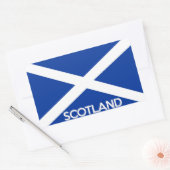 Schotland Vlag Land Tekst Naam Schots Rechthoekige Sticker (Envelop)