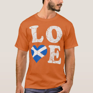 Schotland Vlag Liefde Schotse Schotse familie Erfg T-shirt
