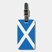 Schotland vlag Schotse Saltire Bagagelabel (Voorkant verticaal)