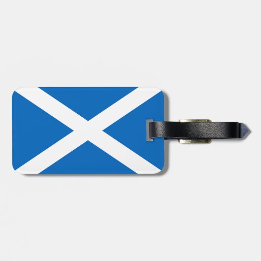Schotland vlag Schotse Saltire Bagagelabel (Achterkant horizontaal)