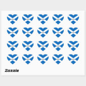 Schotland - vlag van Schotland Hart Sticker (Vel)