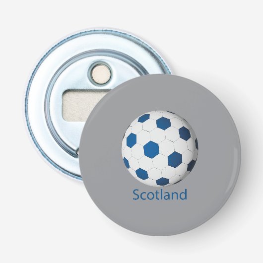 Schotland Voetbal Button Flesopener (Voorkant)