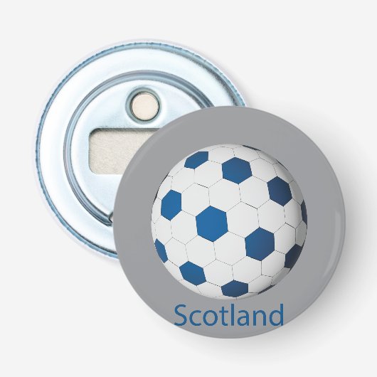 Schotland Voetbal Button Flesopener (Voorkant)