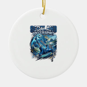 Schotland Voetbal Geest Skelet Aanvaller Naties Pr Keramisch Ornament