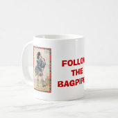  Schotland, volg de Bagpipes Koffiemok (Voorkant links)
