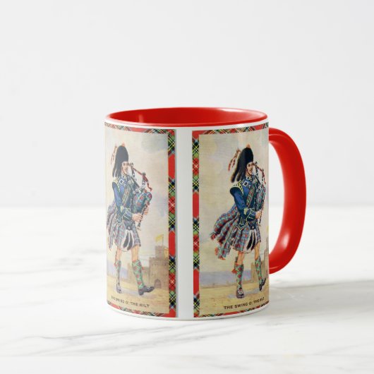  Schotland, volg de Bagpipes Mok (Voorkant rechts)