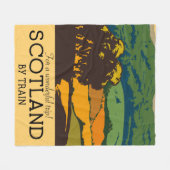 Schotland "Voor een geweldige reis!" Fleece Deken (Voorkant (Horizontaal))