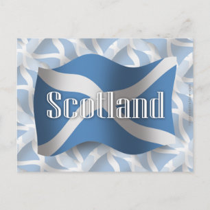 Schotland Waving Flag Briefkaart