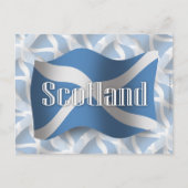 Schotland Waving Flag Briefkaart (Voorkant)