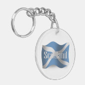 Schotland Waving Flag Sleutelhanger (Voorkant Links)