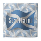 Schotland Waving Flag Tegeltje (Voorkant)